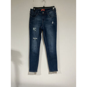 Woman’s Astar Size 7 Denim Jeans Straight Leg Ankle Stretch Low Rise